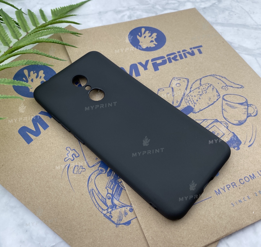 Чохол силіконовий для Xiaomi Redmi 5 чорний (5234) - фото 2 - Чохли для УФ друку