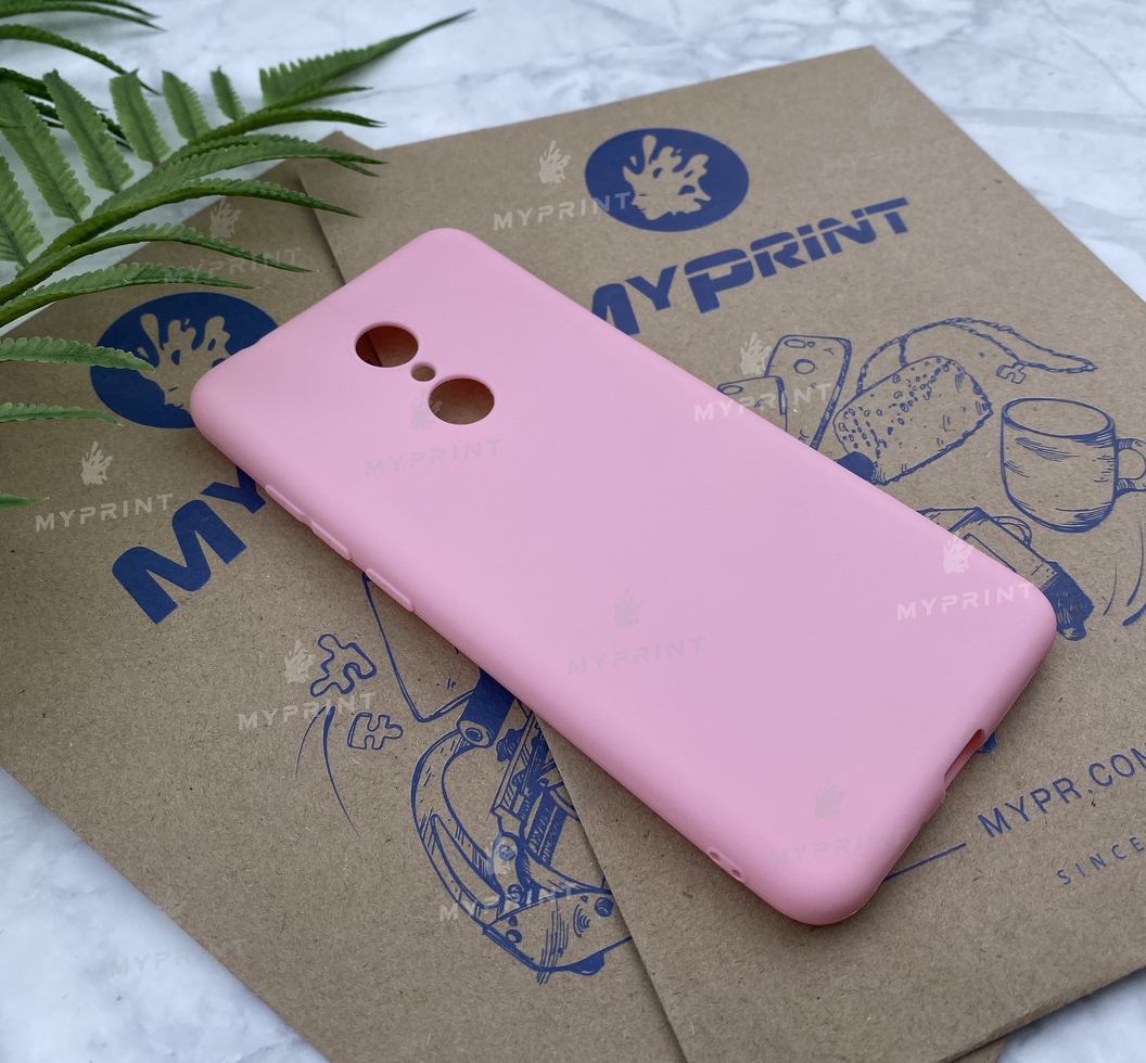 Чохол силіконовий для Xiaomi Redmi 5 рожевий (5235) - фото 2 - Чохли для УФ друку