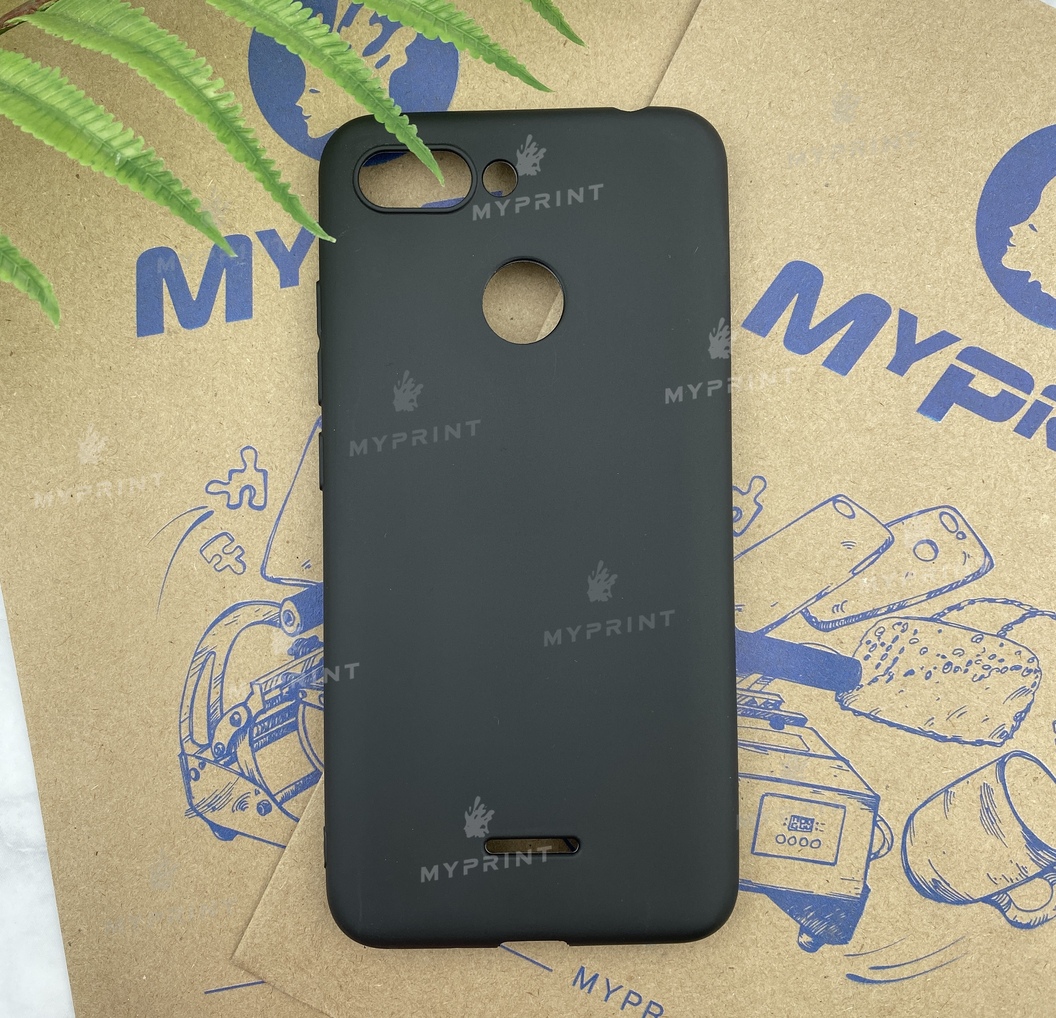 Чохол силіконовий для Xiaomi Redmi 6 чорний (5242) - фото 1 - Чохли для УФ друку