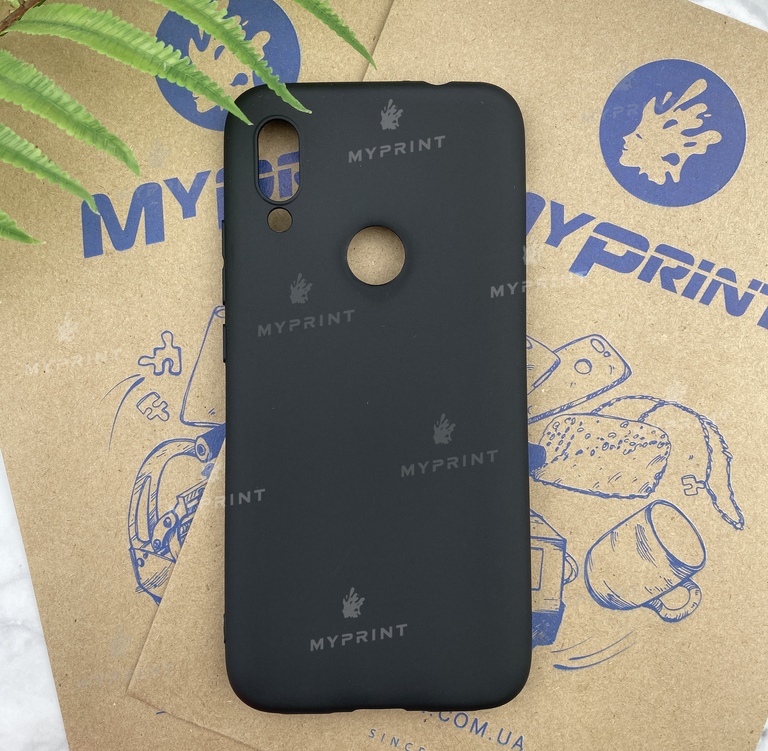 Чехол силиконовый для Xiaomi Redmi 7 черный (5511)  Чехол силиконовый для Xiaomi Redmi 7 черный (5511)