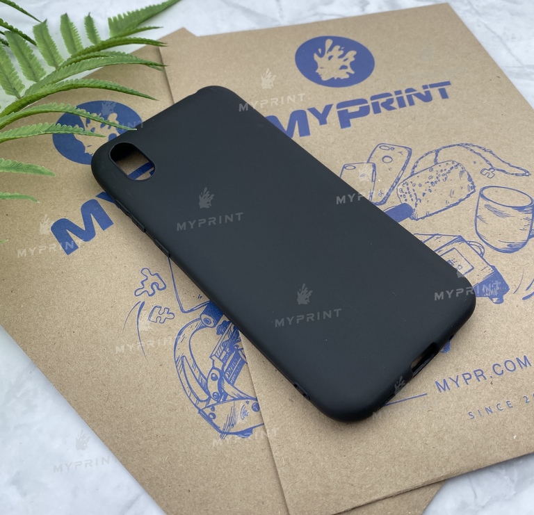 Чехол силиконовый для Xiaomi Redmi 7a черный (5517)  Чехол силиконовый для Xiaomi Redmi 7a черный (5517)