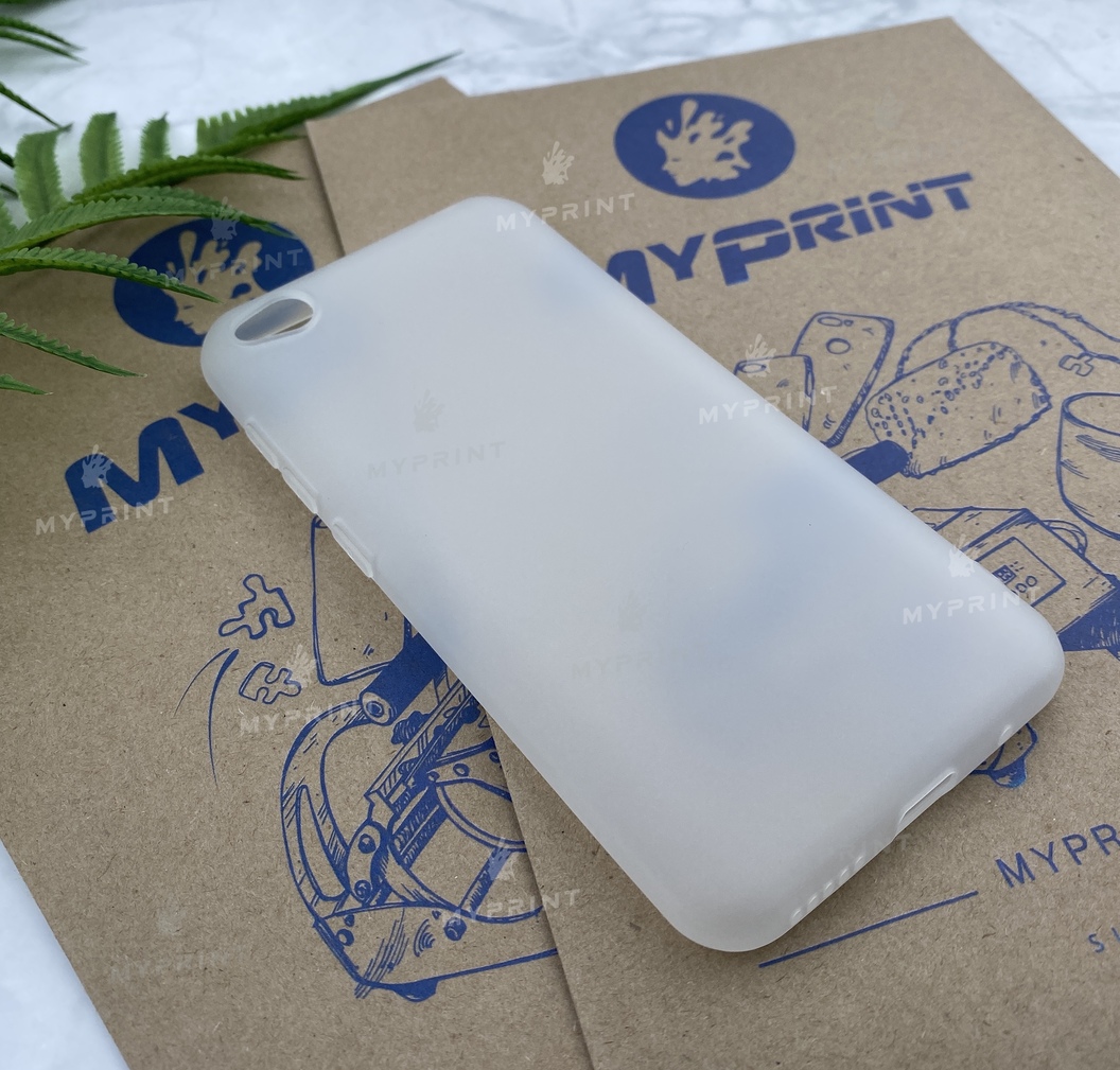 Silicone case for Xiaomi Redmi Go white (5249) - фото 2 Silicone case for Xiaomi Redmi Go white (5249) - фото 2 - Covers for UV printing