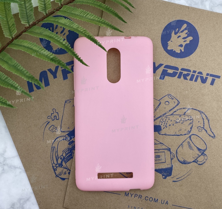 Чохол силіконовий для Xiaomi Redmi Note 3 рожевий (5255) 
