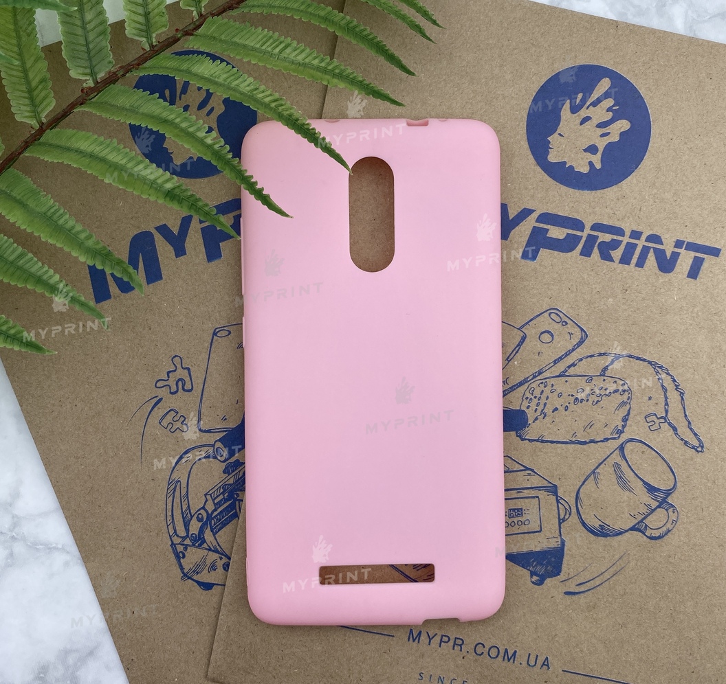 Чохол силіконовий для Xiaomi Redmi Note 3 рожевий (5255) - фото 1 Чохол силіконовий для Xiaomi Redmi Note 3 рожевий (5255) - фото 1 - Чохли для УФ друку