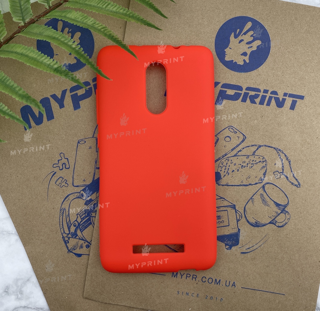 Чохол силіконовий для Xiaomi Redmi Note 3 червоний (5256) - фото 1 - Чохли для УФ друку