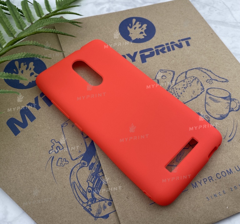 Чохол силіконовий для Xiaomi Redmi Note 3 червоний (5256) 