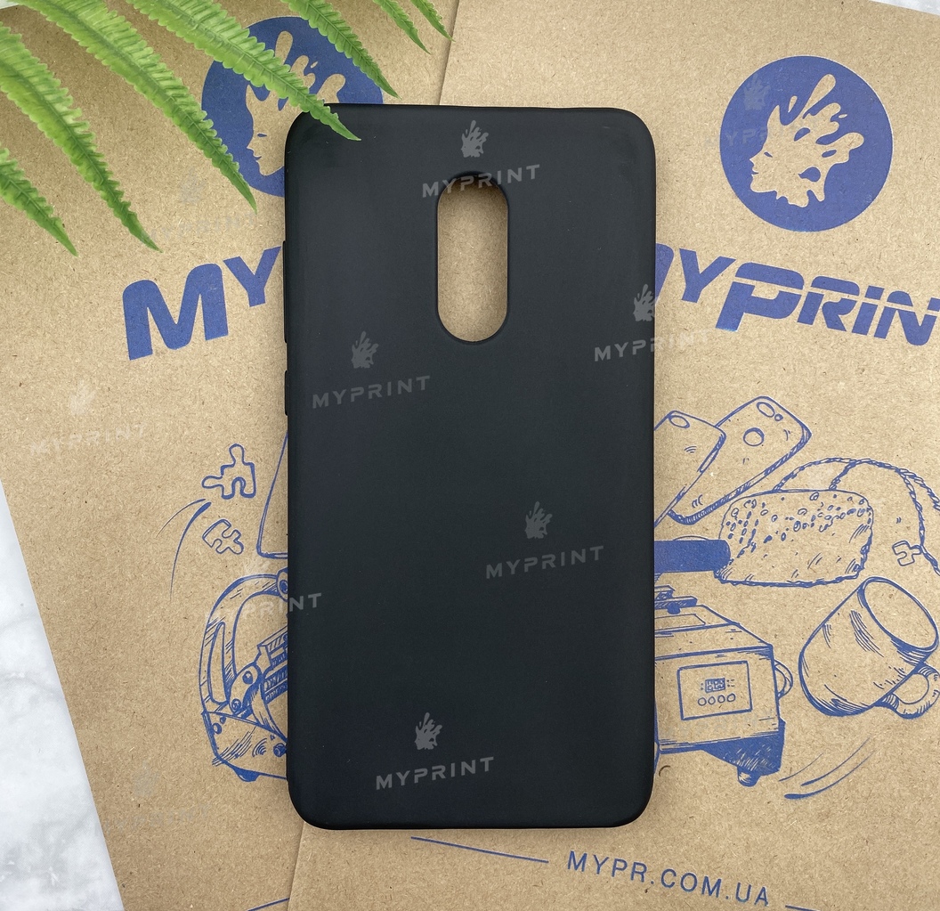 Чохол силіконовий для Xiaomi Redmi Note 4 чорний (5258) - фото 1 - Чохли для УФ друку
