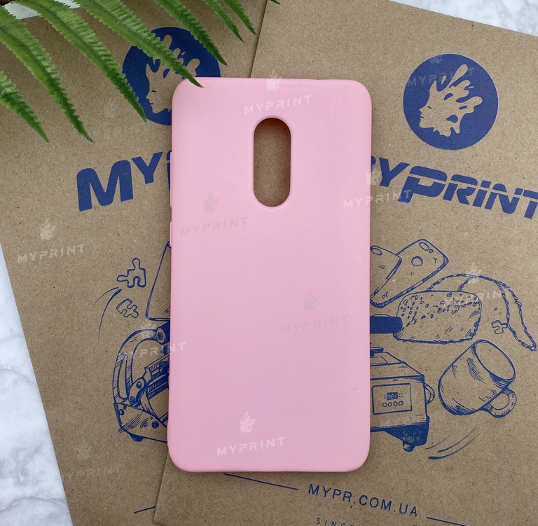 Чохол силіконовий для Xiaomi Redmi Note 4 рожевий (5259)  Чохол силіконовий для Xiaomi Redmi Note 4 рожевий (5259)