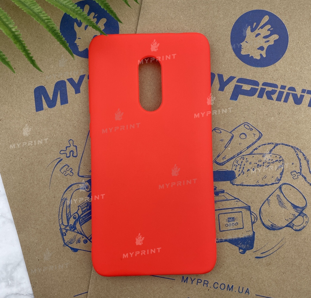 Чохол силіконовий для Xiaomi Redmi Note 4 червоний (5260) - фото 1 - Чохли для УФ друку