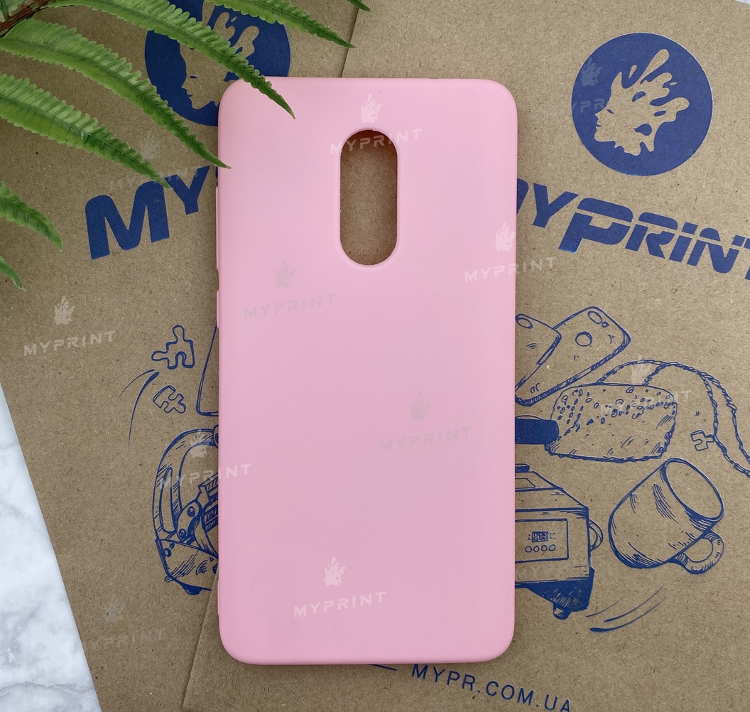 Чохол силіконовий для Xiaomi Redmi Note 4x рожевий (5263) - фото 1 - Чохли для УФ друку