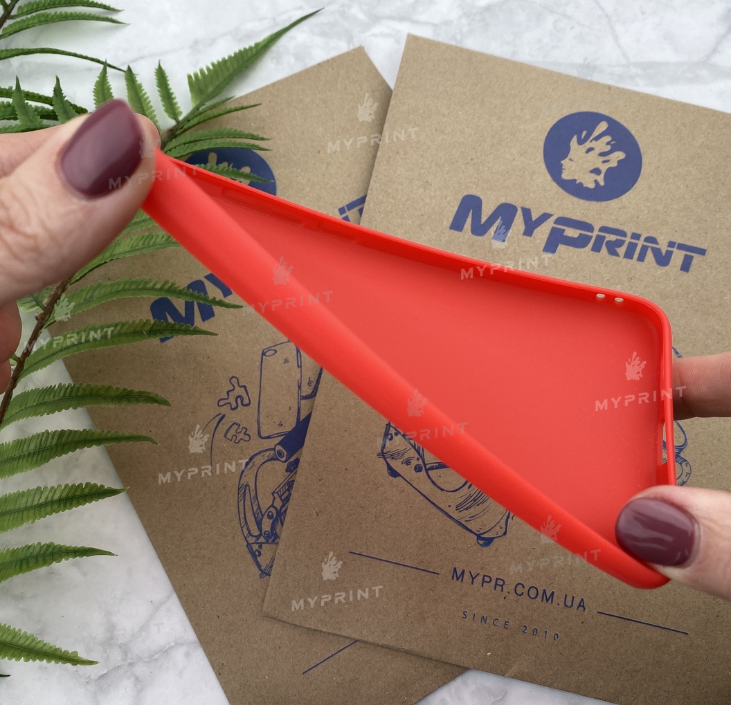 Чохол силіконовий для Xiaomi Redmi Note 4x червоний (5264) - фото 3 - Чохли для УФ друку
