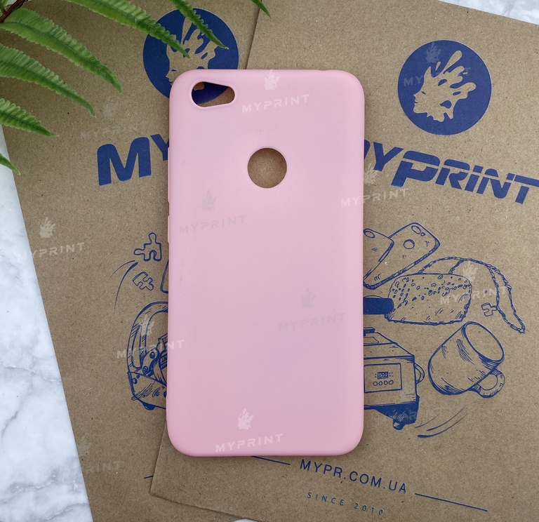 Silicone cover for Xiaomi Redmi Note 5A Prime pink (5412) 