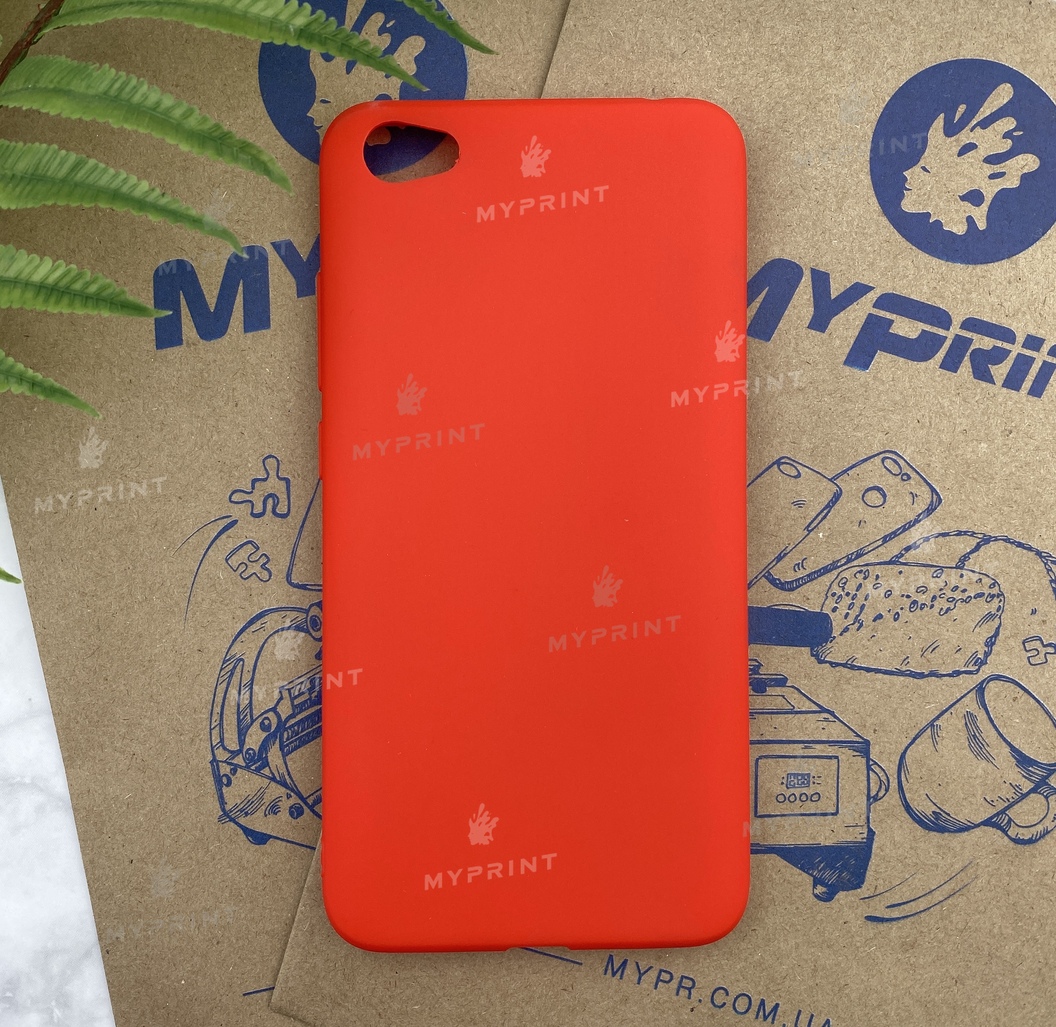 Чехол силиконовый для Xiaomi Redmi Note 5A красный (5273) - фото 1 Чехол силиконовый для Xiaomi Redmi Note 5A красный (5273) - фото 1 - Чехлы для УФ печати