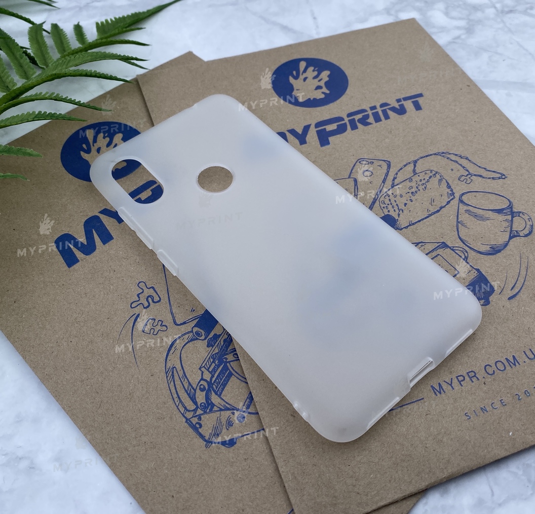 Чехол силиконовый для Xiaomi Redmi Note 6 Pro белый (5274) - фото 2 Чехол силиконовый для Xiaomi Redmi Note 6 Pro белый (5274) - фото 2 - Чехлы для УФ печати