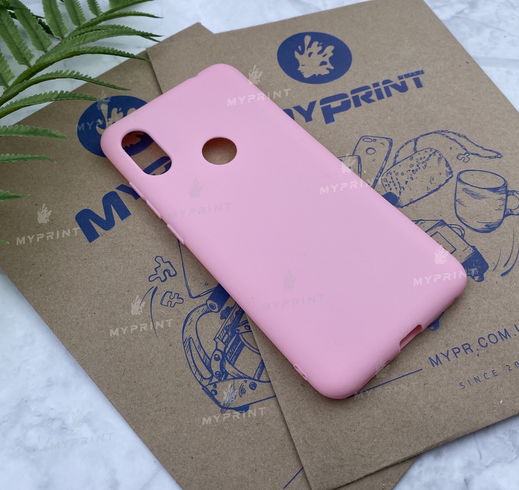 Silicone cover for Xiaomi Redmi Note 6 Pro pink (5276) - фото 2 Silicone cover for Xiaomi Redmi Note 6 Pro pink (5276) - фото 2 - Covers for UV printing