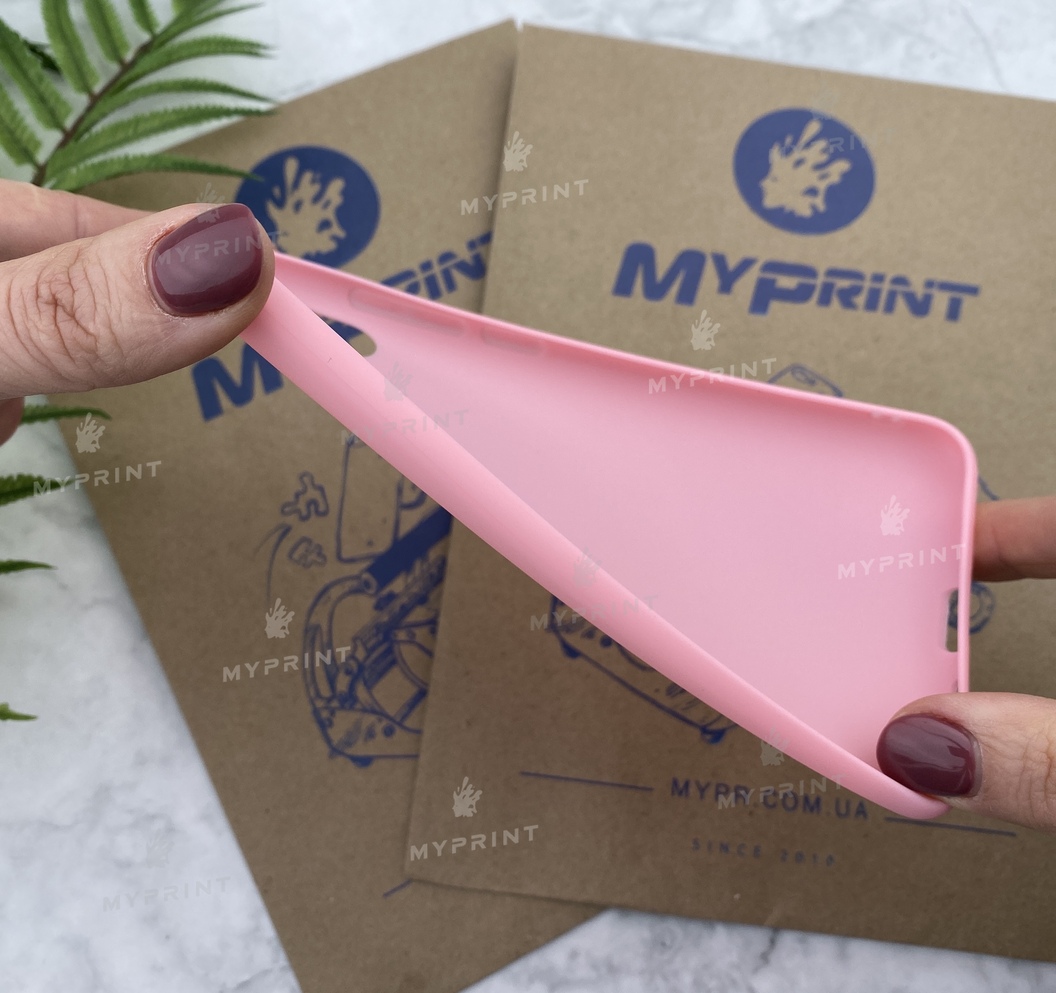 Silicone cover for Xiaomi Redmi Note 6 Pro pink (5276) - фото 3 Silicone cover for Xiaomi Redmi Note 6 Pro pink (5276) - фото 3 - Covers for UV printing