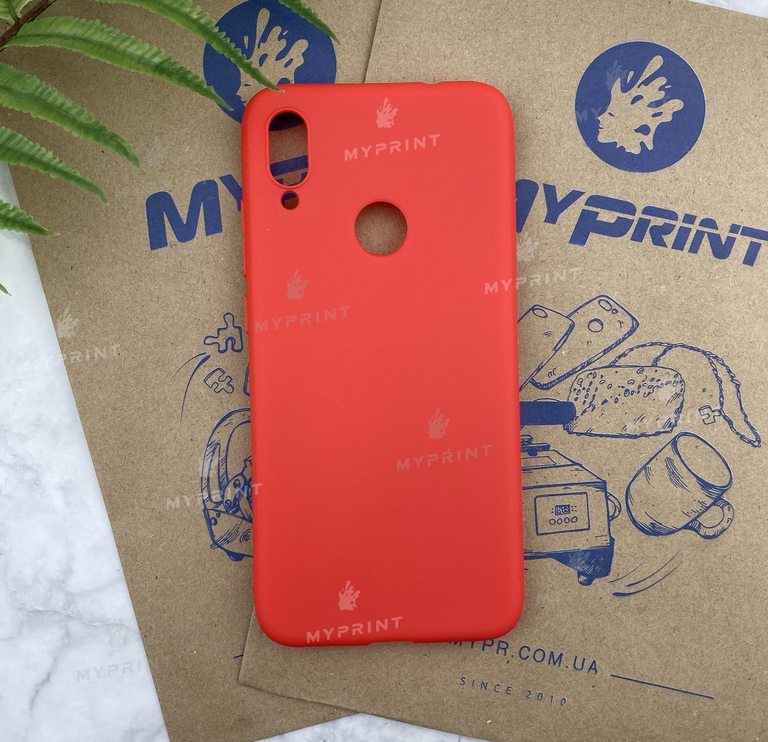 Чохол силіконовий для Xiaomi Redmi Note 7 червоний (5281) 