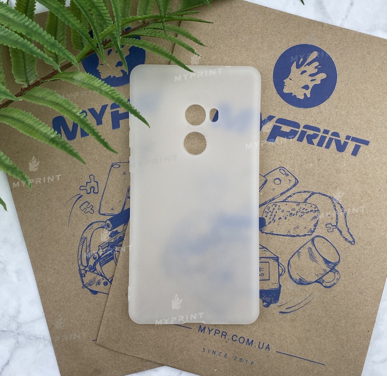 Чохол силіконовий для Xiaomi MI Mix 2 білий (5174) 