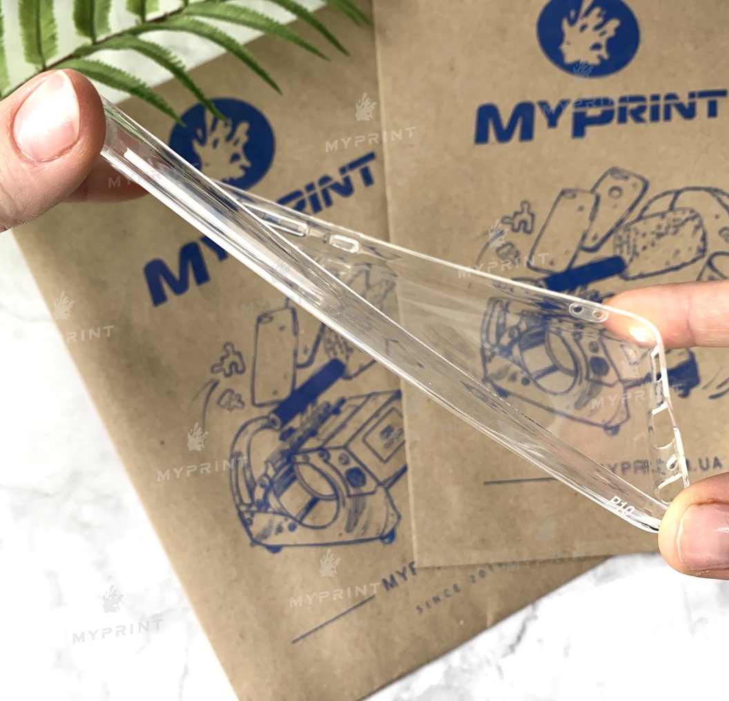 Чохол силіконовий для Huawei P10 прозорий (1935) - фото 3 - Чохли для УФ друку