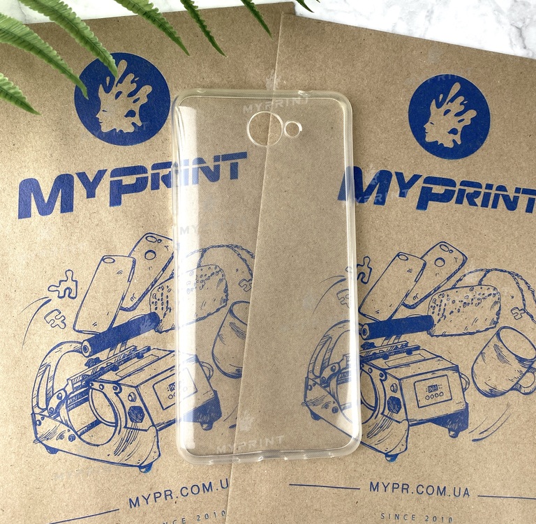 Чохол силіконовий для Huawei Y7 (2017) прозорий (2087) 