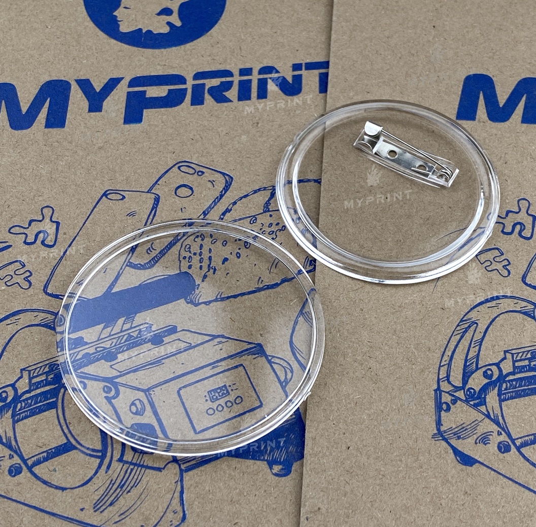 Заготовка для акрилового значка кругла 60 мм (6033) - фото 2 Заготовка для акрилового значка кругла 60 мм (6033) - фото 2 - Обладнання і заготовки для значків магнітів брелоків