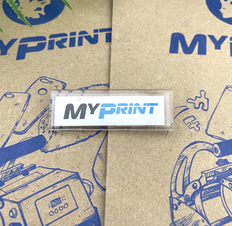 The blank for the acrylic badge is rectangular 20*60 mm (6036)  The blank for the acrylic badge is rectangular 20*60 mm (6036)