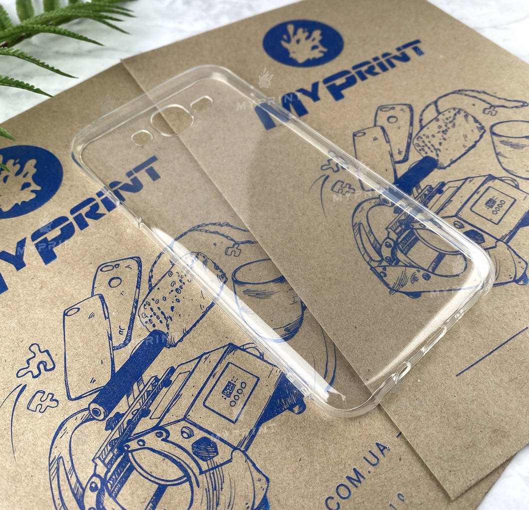 Чохол силіконовий для Samsung J700 прозорий (4959) - фото 2 - Чохли для УФ друку
