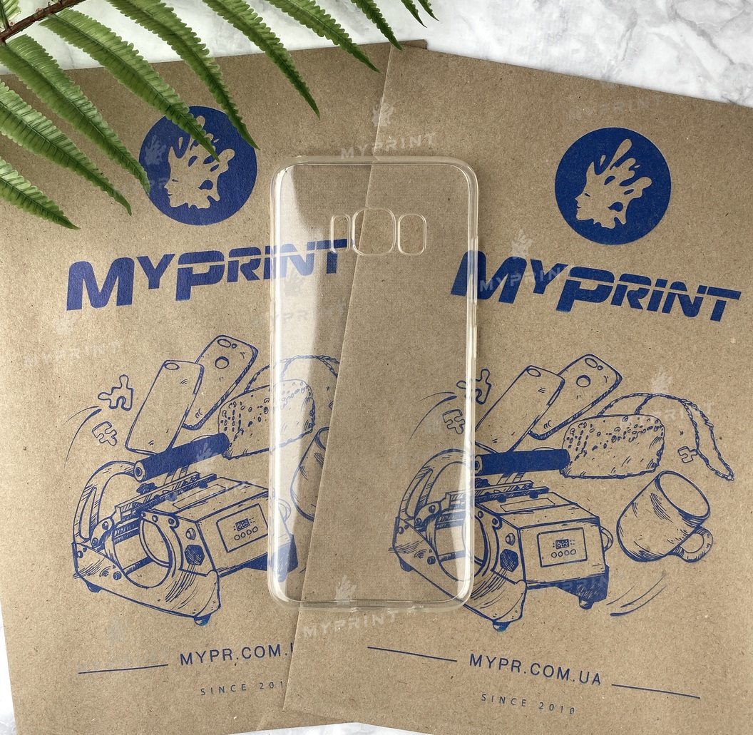 Transparent silicone case for Samsung S8 (5053) - фото 1 Transparent silicone case for Samsung S8 (5053) - фото 1 - Covers for UV printing