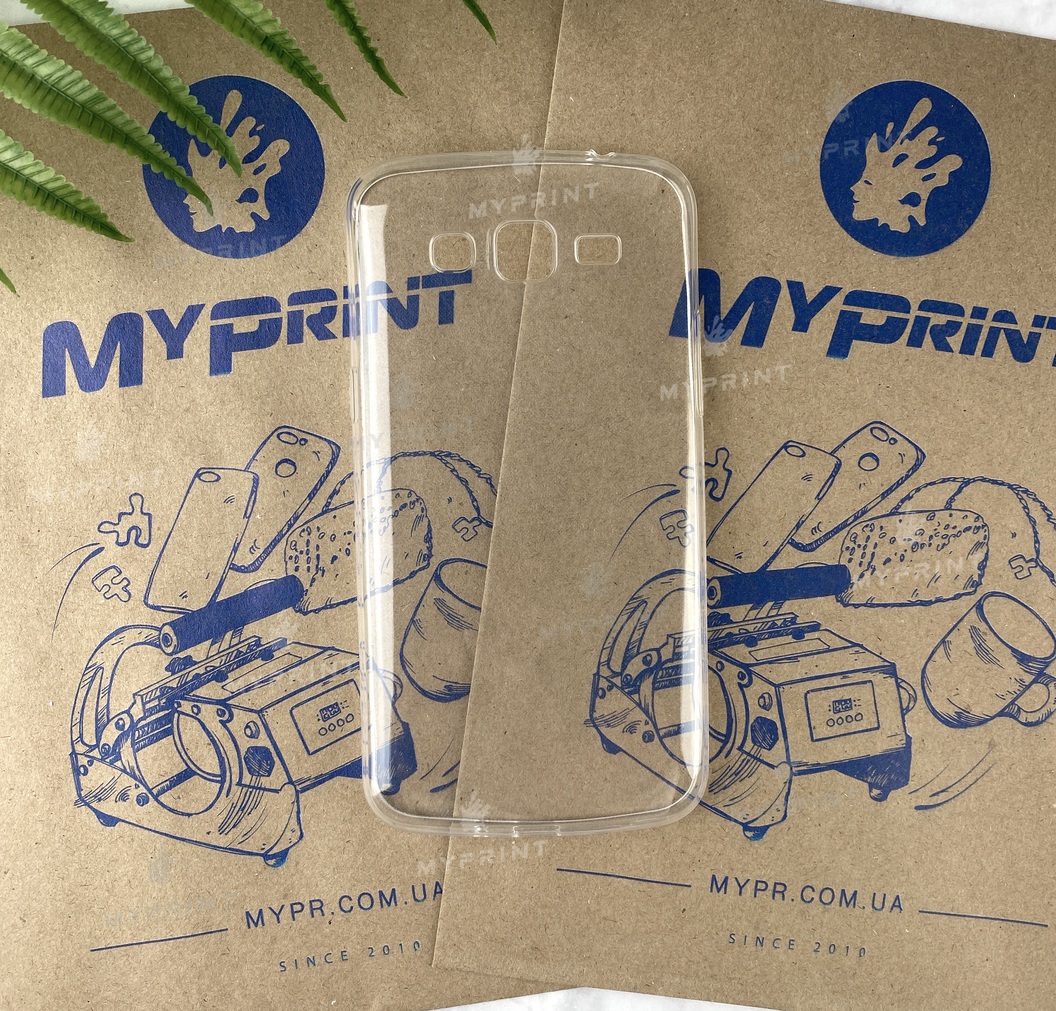 Чохол силіконовий для Samsung Grand 2 прозорий (2123) - фото 1 - Чохли для УФ друку