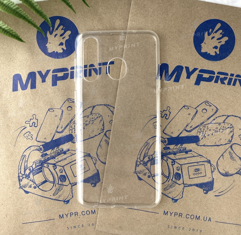 Чохол силіконовий для Samsung A8S прозорий (2717) 