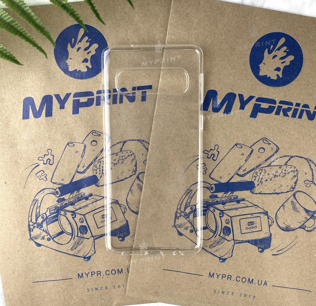 Чохол силіконовий для Samsung S10 прозорий (5009) - фото 1 - Чохли для УФ друку