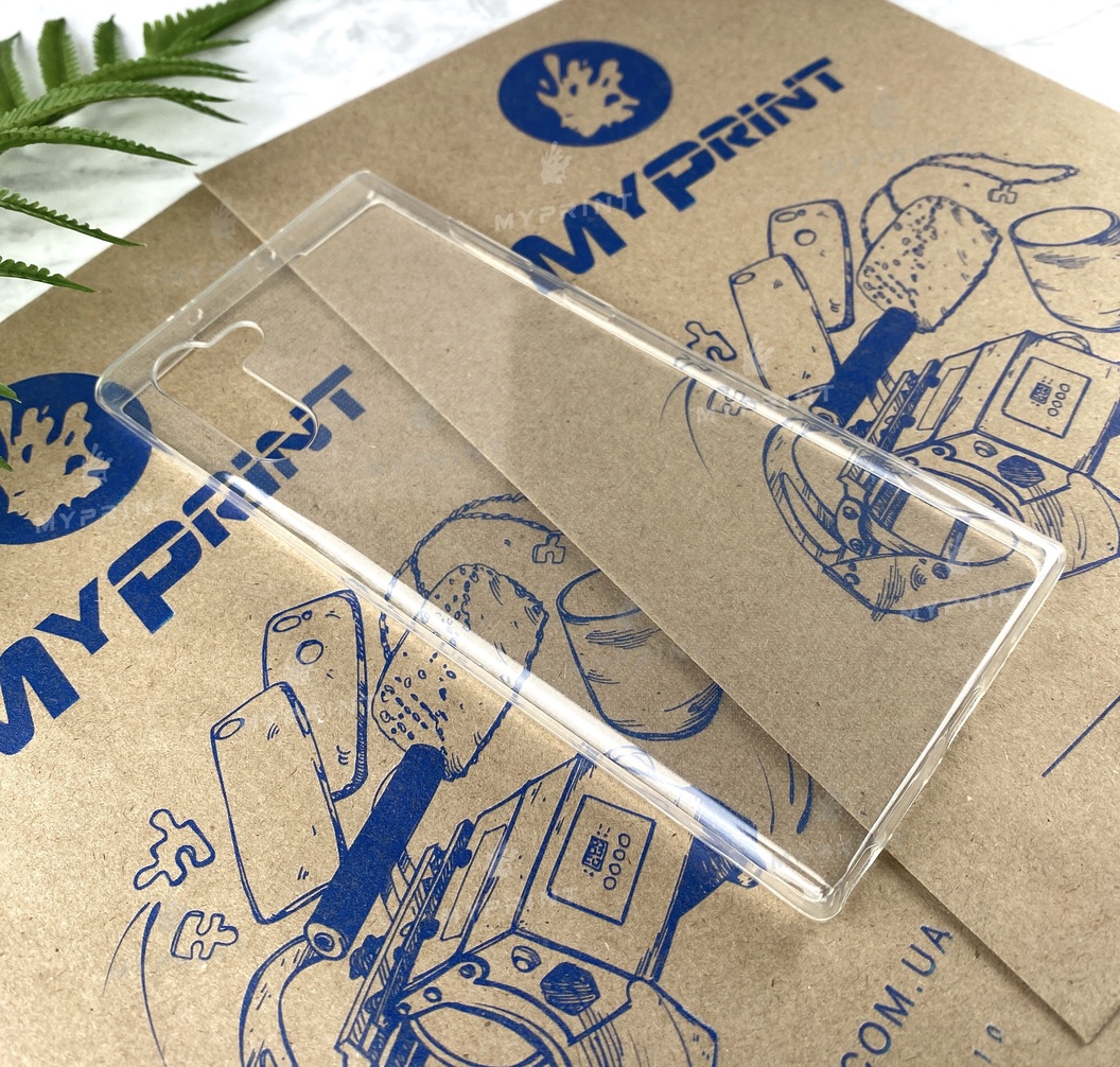Transparent silicone case for Samsung Note 10 (5678) - фото 2 Transparent silicone case for Samsung Note 10 (5678) - фото 2 - Covers for UV printing
