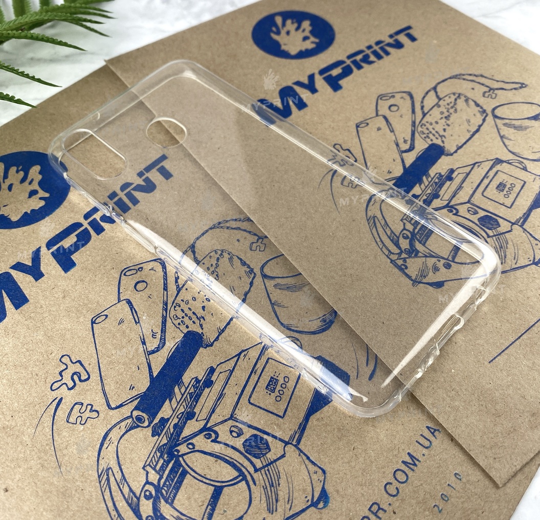 Чохол силіконовий для Samsung M20 прозорий (4989) - фото 2 - Чохли для УФ друку