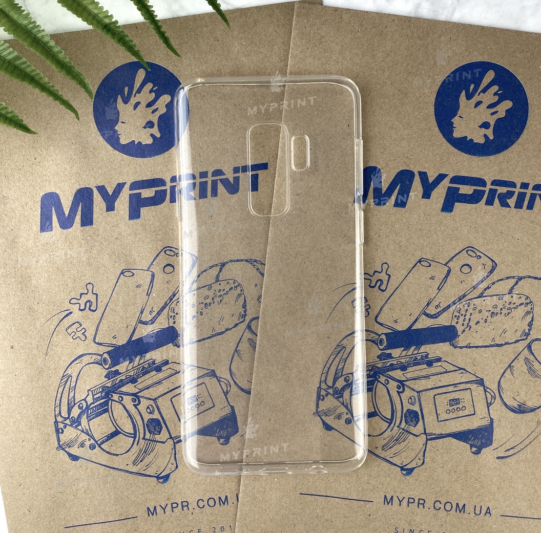 Silicone cover for Samsung S9 Plus transparent (5059) - фото 1 Silicone cover for Samsung S9 Plus transparent (5059) - фото 1 - Covers for UV printing