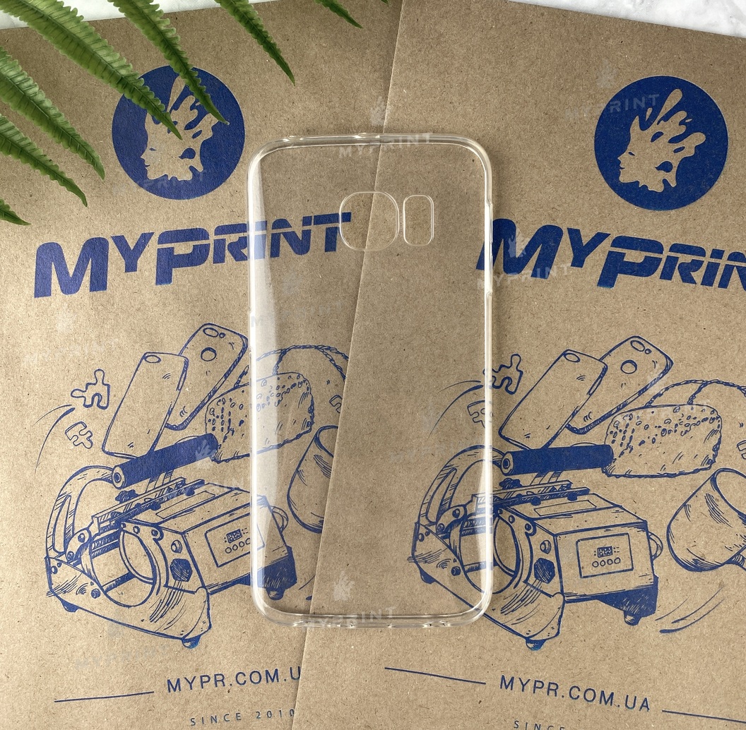 Чохол силіконовий для Samsung S6 EDGE прозорий (5027) - фото 1 - Чохли для УФ друку