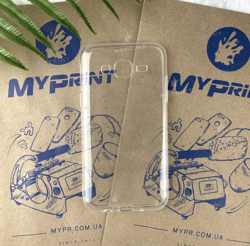 Чохол силіконовий для Samsung J500 прозорий (4929) - фото 1 - Чохли для УФ друку