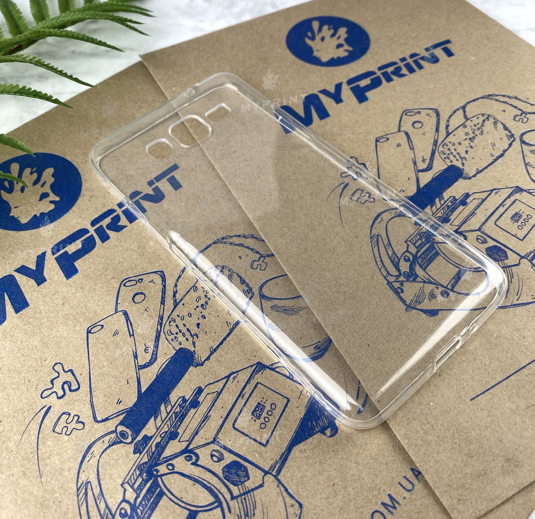 Чохол силіконовий для Samsung Grand Prime прозорий (1979) - фото 2 Чохол силіконовий для Samsung Grand Prime прозорий (1979) - фото 2 - Чохли для УФ друку