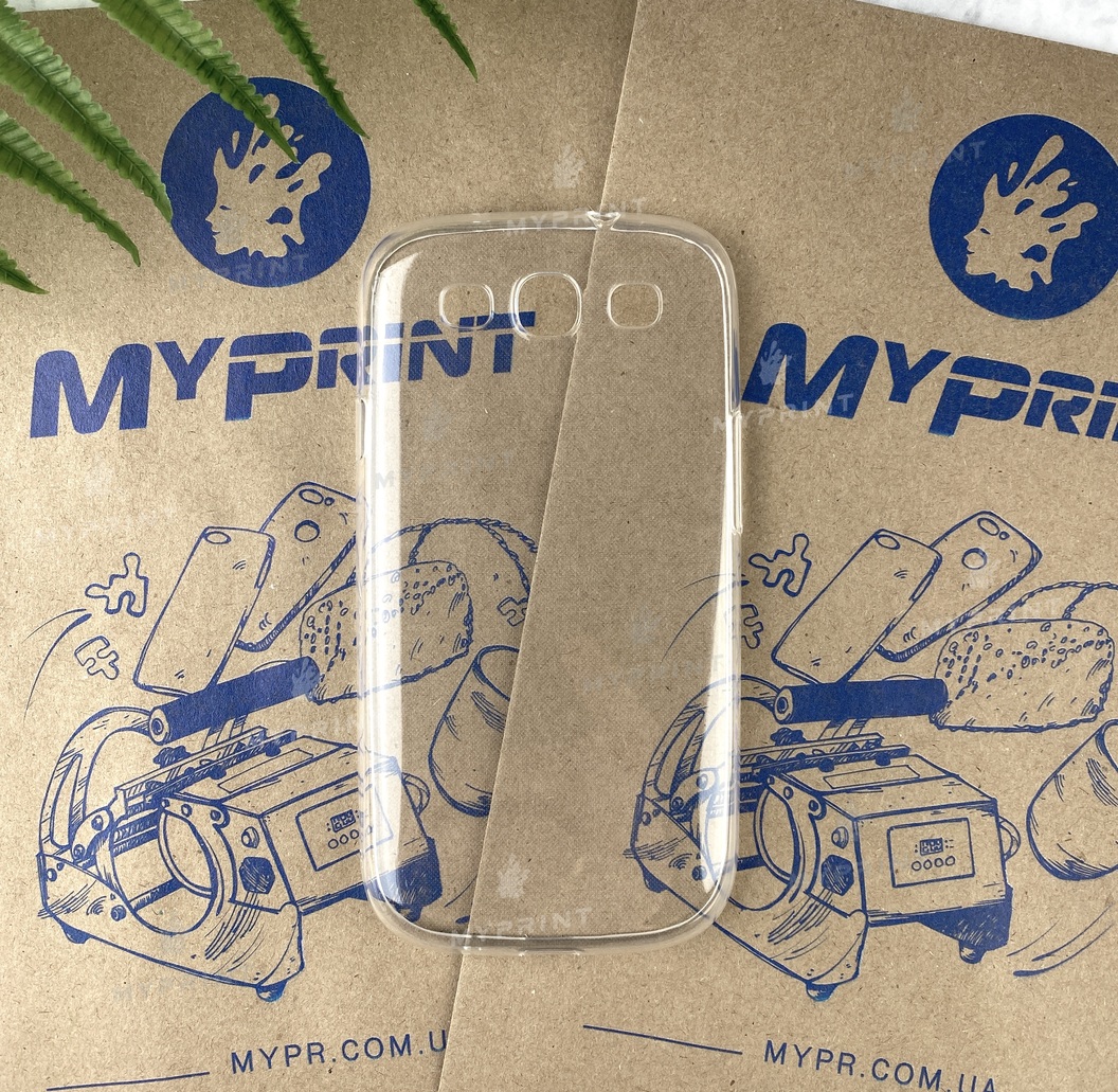 Transparent silicone case for Samsung S3 (1988) - фото 1 Transparent silicone case for Samsung S3 (1988) - фото 1 - Covers for UV printing