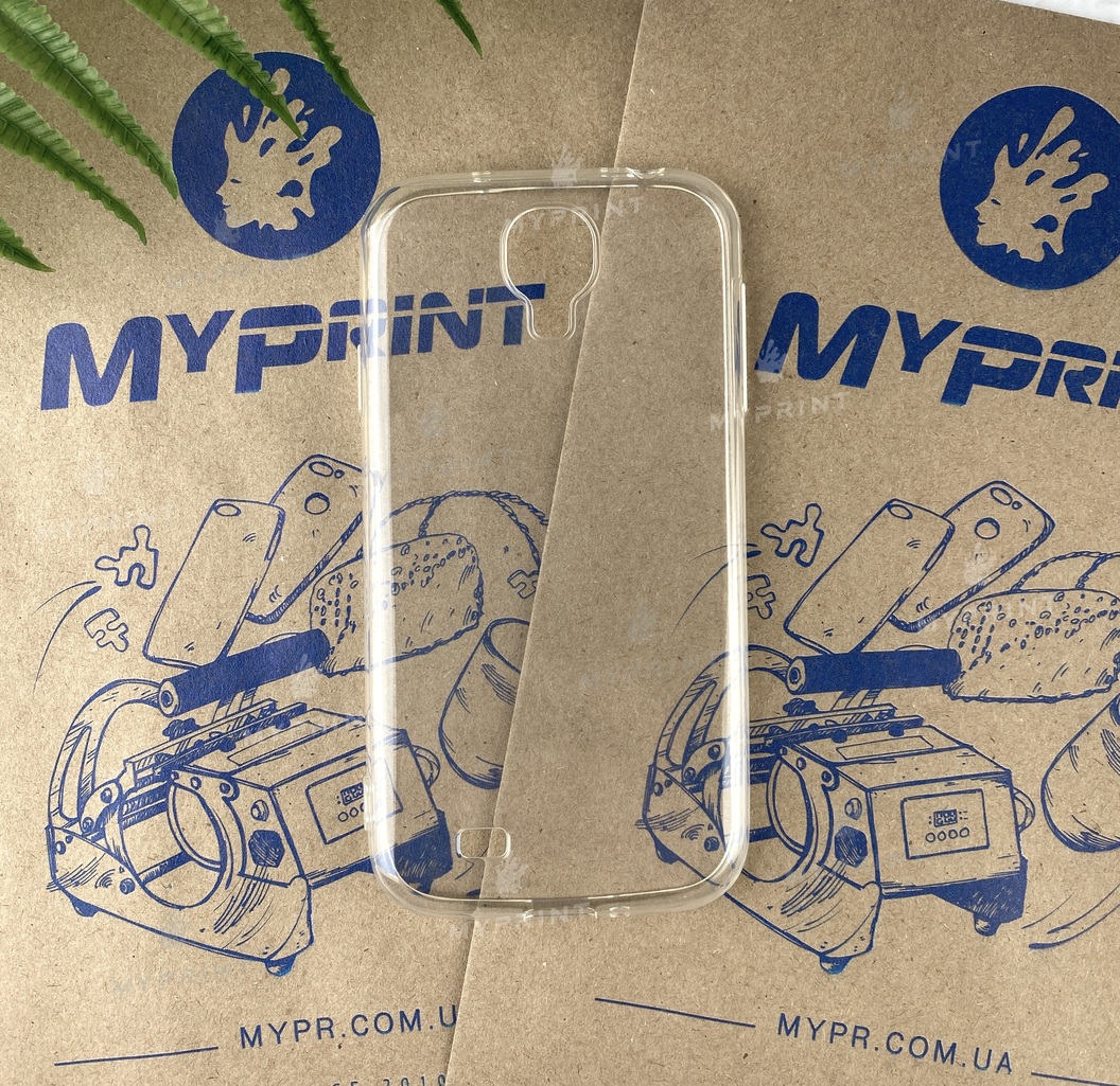 Чохол силіконовий для Samsung S4 прозорий (1989) - фото 1 - Чохли для УФ друку