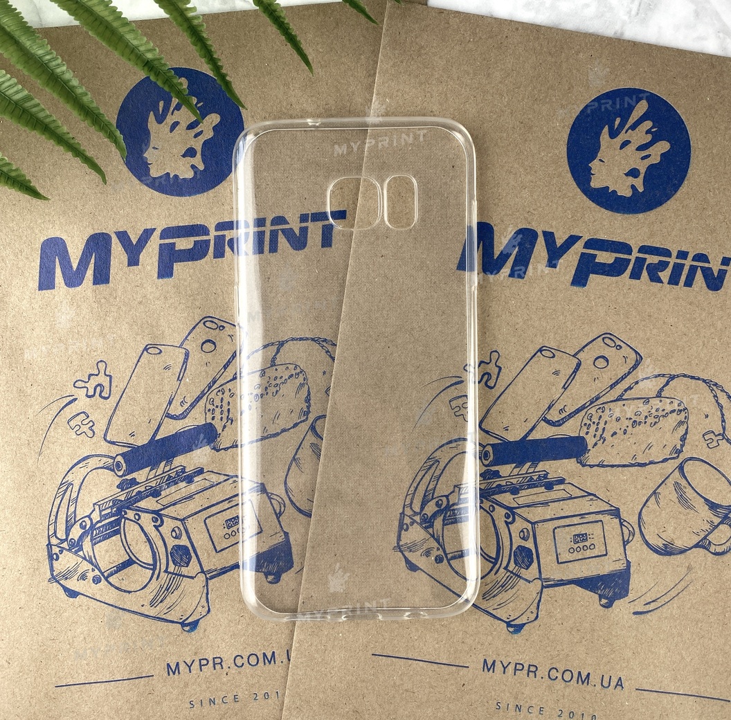 Чохол силіконовий для Samsung S7 EDGE прозорий (5039) - фото 1 - Чохли для УФ друку