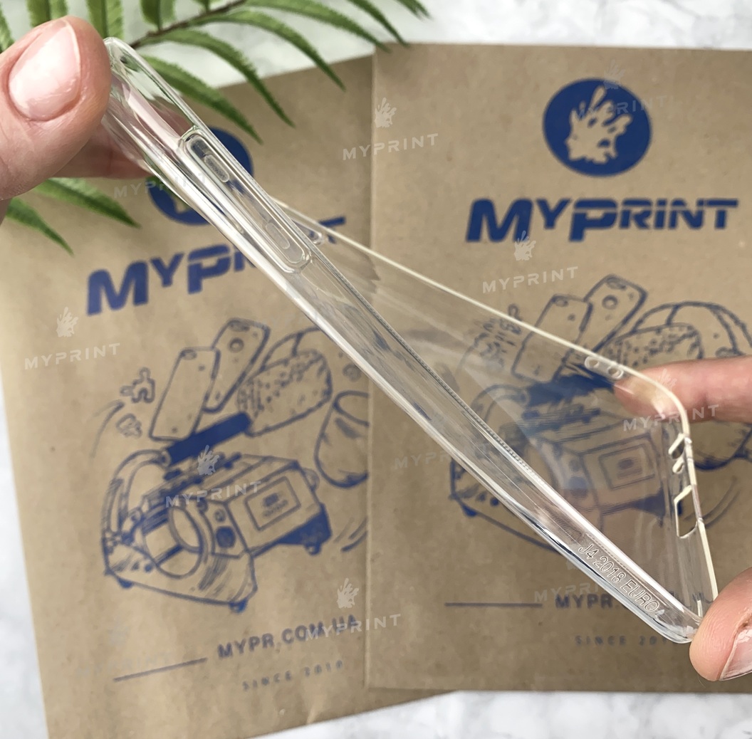 Чохол силіконовий для Samsung J4 прозорий (4917) - фото 3 Чохол силіконовий для Samsung J4 прозорий (4917) - фото 3 - Чохли для УФ друку