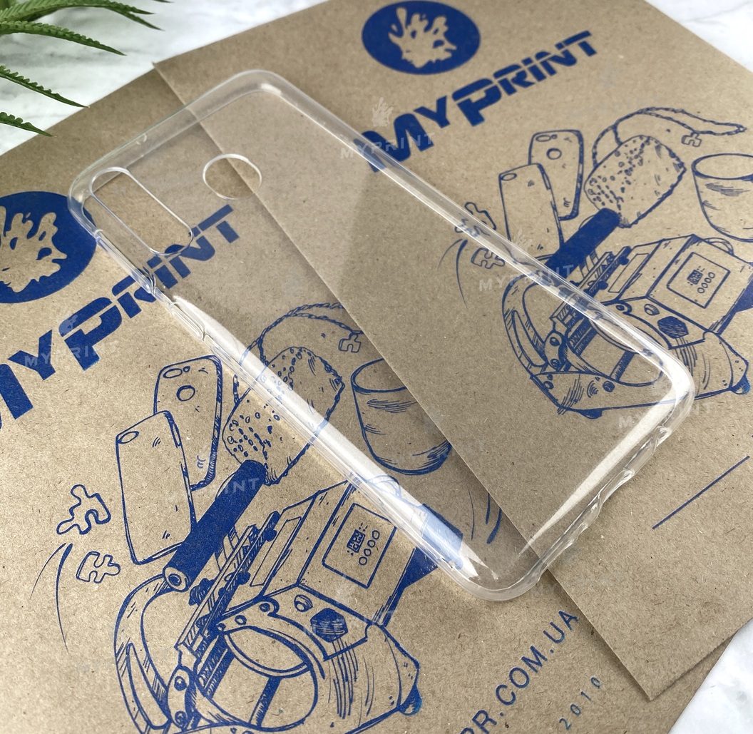 Transparent silicone case for Samsung M30 (4995) - фото 2 Transparent silicone case for Samsung M30 (4995) - фото 2 - Covers for UV printing