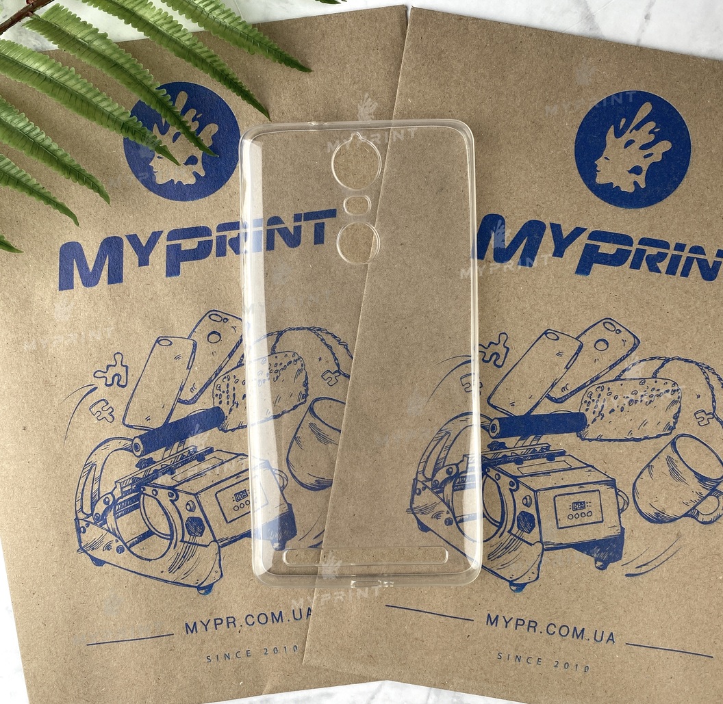 Чохол силіконовий для Lenovo K5 Note прозорий (1948) - фото 1 Чохол силіконовий для Lenovo K5 Note прозорий (1948) - фото 1 - Чохли для УФ друку