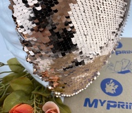Pillow with sequins for sublimation champagne heart (5322) - фото 3 Pillow with sequins for sublimation champagne heart (5322) - фото 3 - Blanks for sublimation