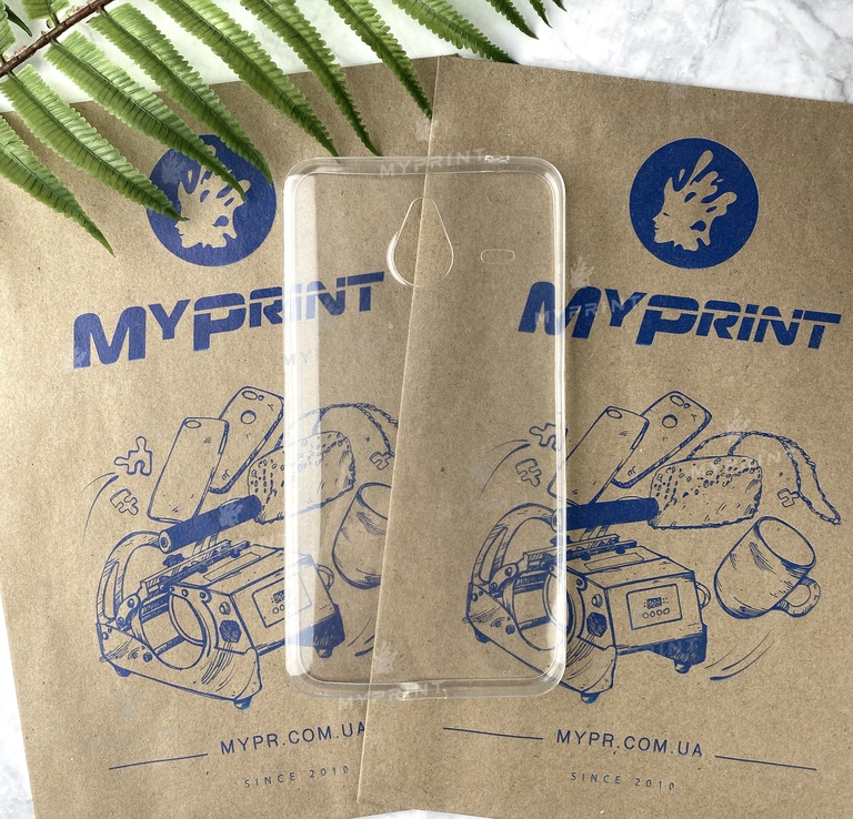 Чохол силіконовий для Nokia 640 прозорий (1964) 