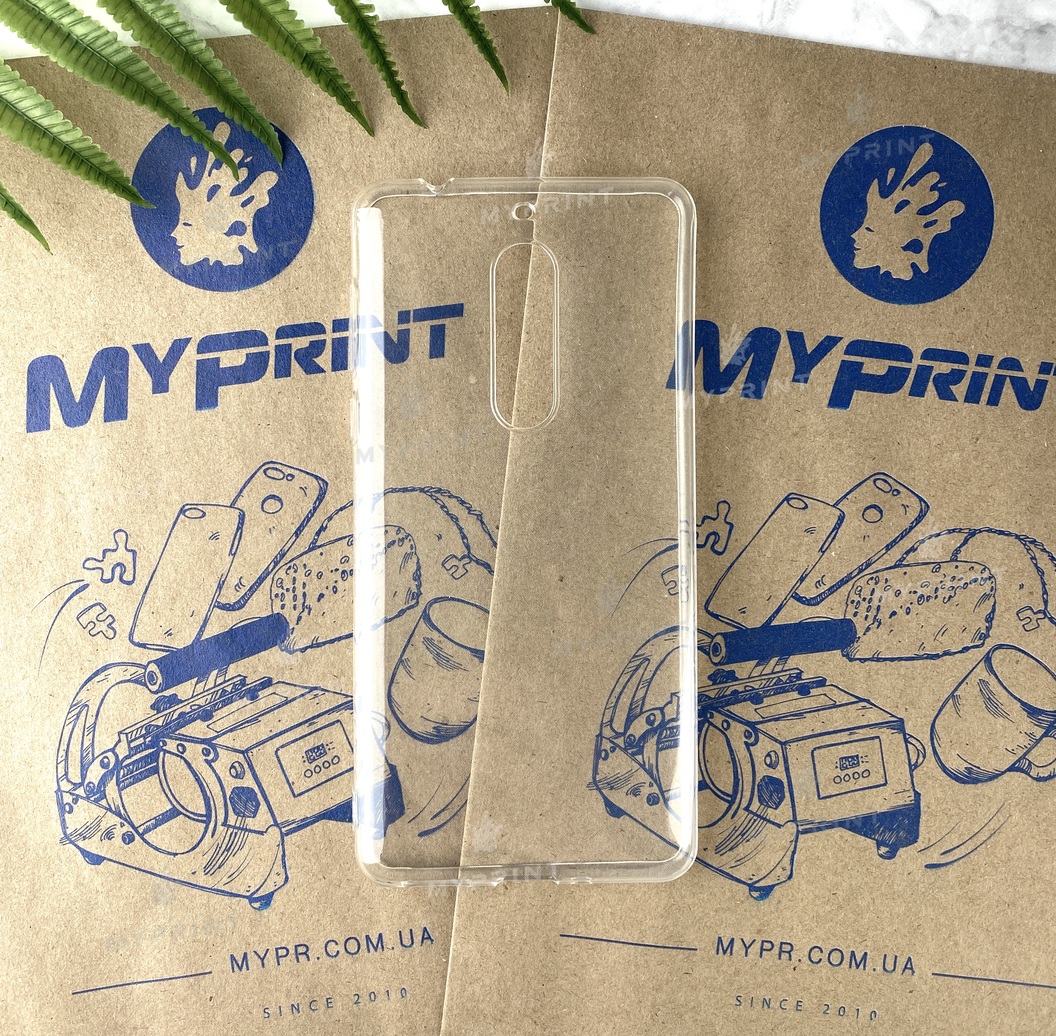 Silicone cover for Nokia 5 transparent (2096) - фото 1 Silicone cover for Nokia 5 transparent (2096) - фото 1 - Covers for UV printing