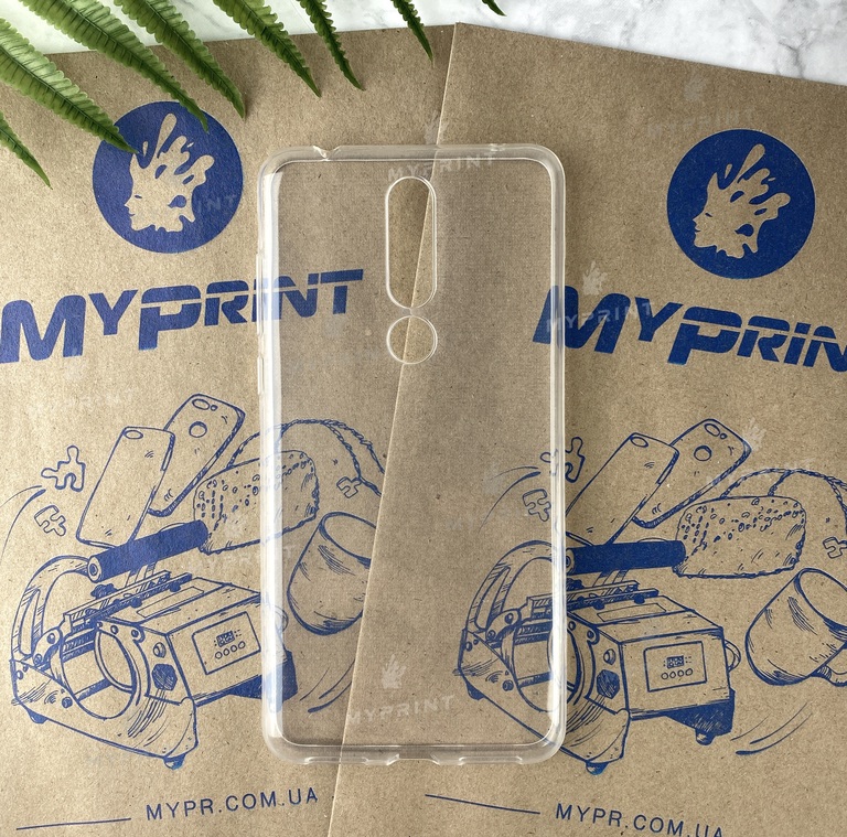 Чохол силіконовий для Nokia 3.1 plus прозорий (2712) 