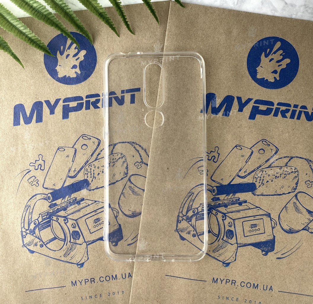 Чохол силіконовий для Nokia 5.1 plus (X5) прозорий (2713) - фото 1 - Чохли для УФ друку