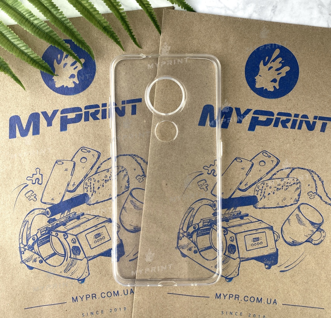 Silicone cover for Nokia 6.2 / 7.2 transparent (3014) - фото 1 - Covers for UV printing