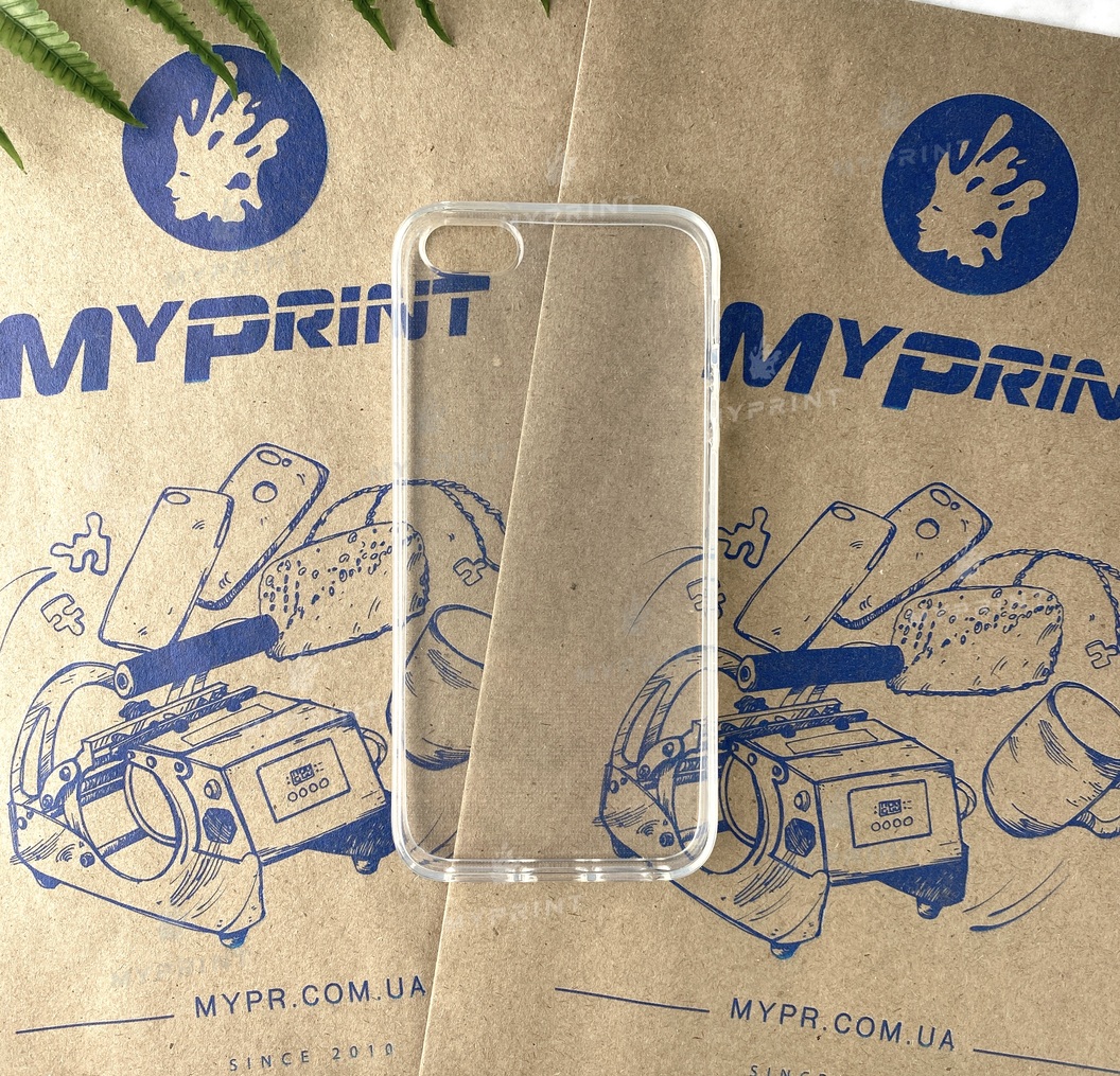 Чохол силіконовий для iPhone 5 / 5S прозорий (4464) - фото 1 - Чохли для УФ друку